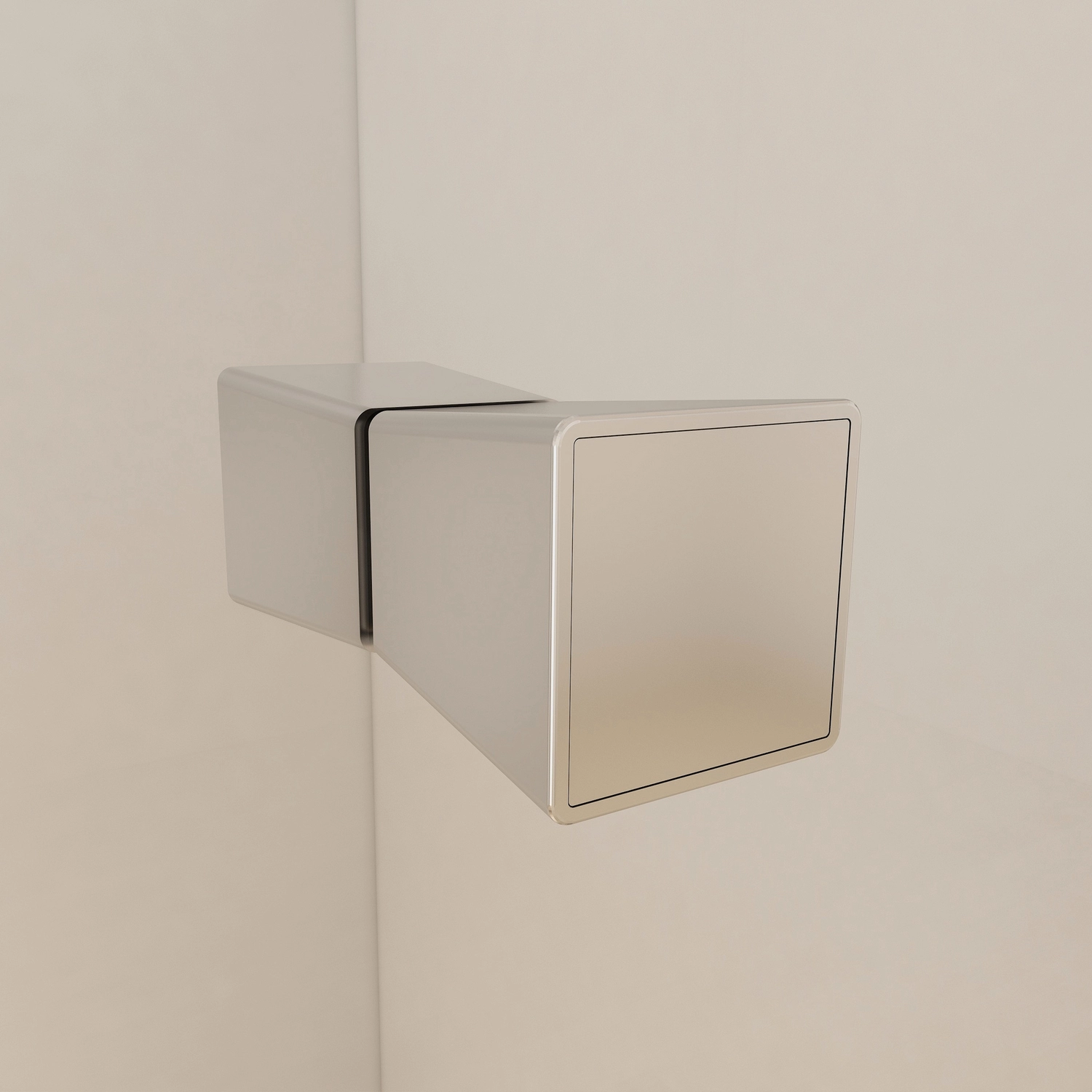 Box doccia a nicchia con porta a soffietto da 100 cm in cristallo trasparente | Wislow