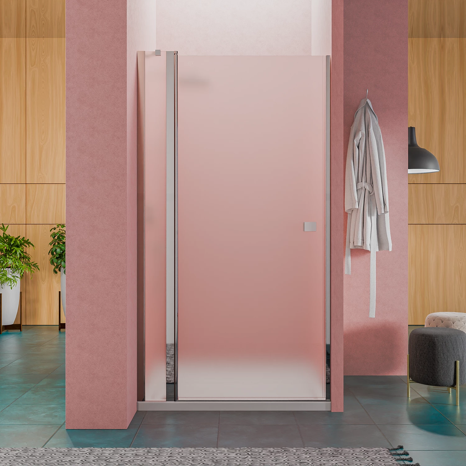 Box Doccia Scorrevole GT-LUX 125x190cm - Vetro 6mm Trasparente Per Nicchia - Foto 8