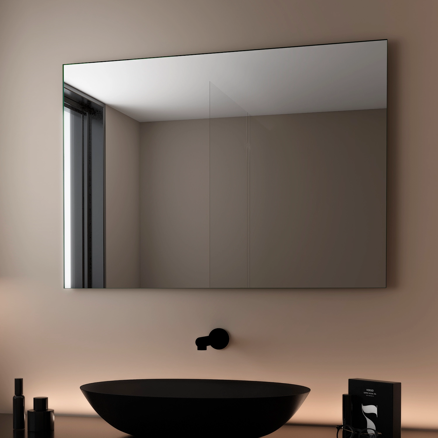 Specchio filolucido 70x100 cm installazione reversibile